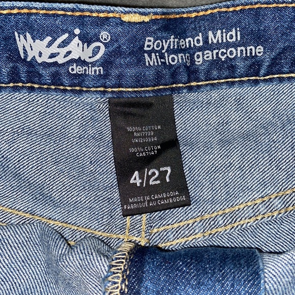 Mossimo Denim Boyfriend Midi Shorts - Picture 5 of 6